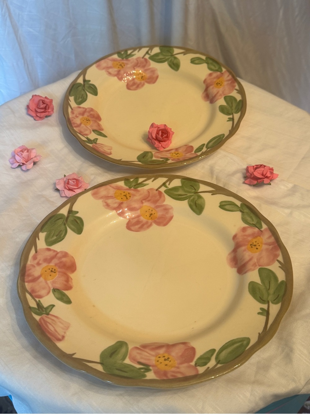 Franciscan Ware, Desert Rose Dinner Plates- Set of 2